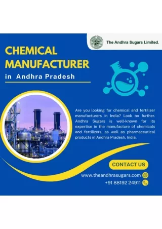 Salicylic Acid Manufacturers in Andhra Pradesh, India - The Andhra Sugars