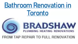 Bathroom Renovation in Toronto ,ON