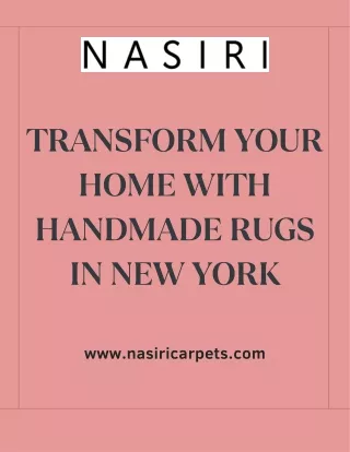 Transform Your Home with Handmade Rugs in New York