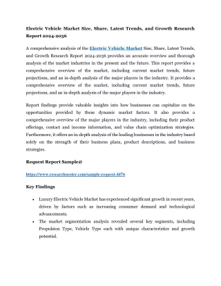 Electric Vehicle Market