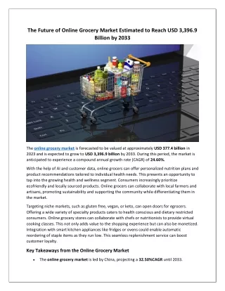 Online Grocery Market
