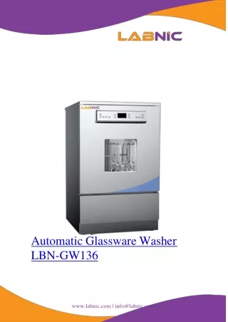 Automatic Glassware Washer 198 L