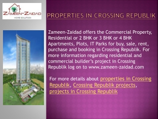 properties in Crossing Republik