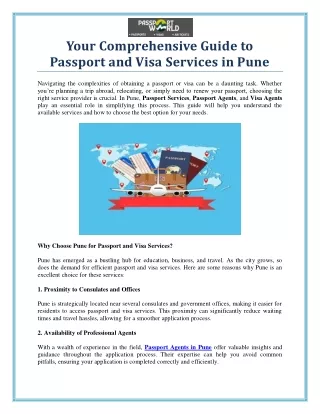 Reliable Passport Services in Pune – Hassle-Free Assistance for All Your Needs