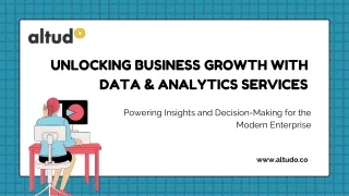 Business Growth with Data and Analytics Services