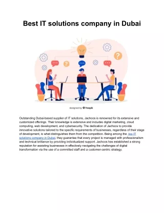 Best IT solutions company in Dubai