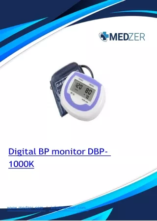 Digital BP monitor 30 bpm ~ 180 bpm