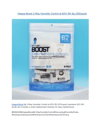 Integra Boost 2-Way Humidity Control at 62% RH 8g (300/pack)