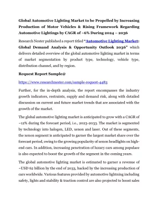 Automotive Lighting Market