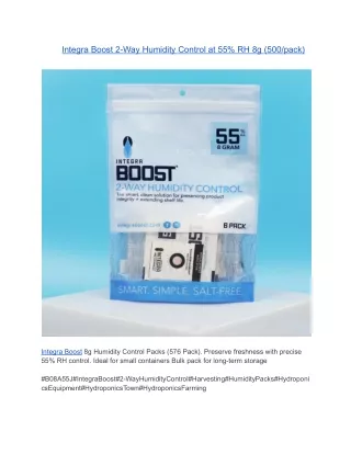 Integra Boost 2-Way Humidity Control at 55% RH 8g (500/pack)