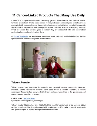 11 Cancer-Linked Products That Many Use Daily