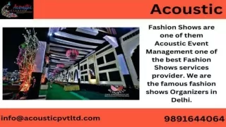 Fashion Show Event Management Company