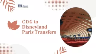 CDG to Disneyland Paris airport Transfers