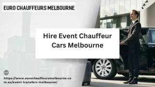 Hire Event Chauffeur Cars Melbourne