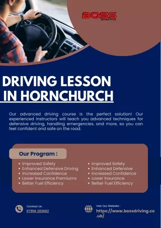 Driving Lessons in Hornchurch by Boss Driving