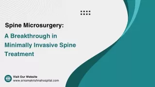 Lumbar Disc Microsurgery in Coimbatore | Spinal Fusion Surgery in Coimbatore