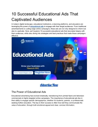 10 Successful Educational Ads That Captivated Audiences (1)