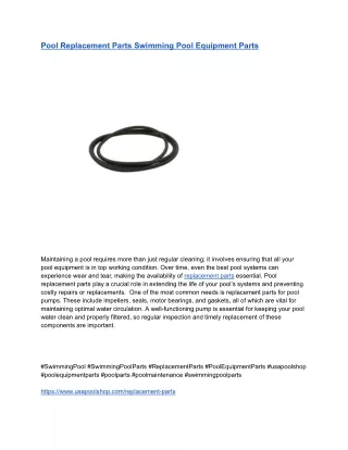 Pool Replacement Parts Swimming Pool Equipment Parts