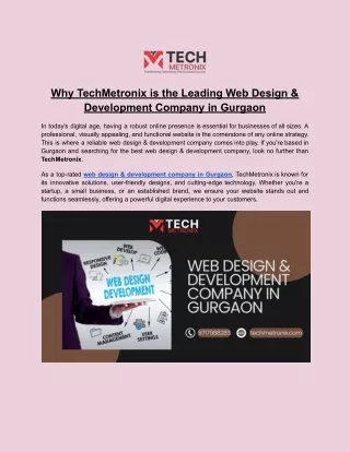TechMetronix - Web Design & Development Company in Gurgaon