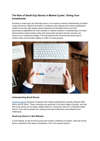 The Role of Small-Cap Stocks in Market Cycles_ Timing Your Investments