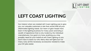 High-Performance Harley Auxiliary Lights at Left Coast Lighting