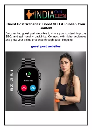 Guest Post Websites: Boost SEO & Publish Your Content