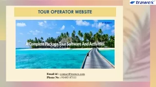 Tour Operator website