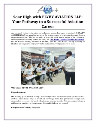 Top Air Hostess Training Institute in Mumbai – Launch Your Career in Aviation