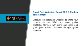 Guest Post Websites Boost SEO & Publish Your Content