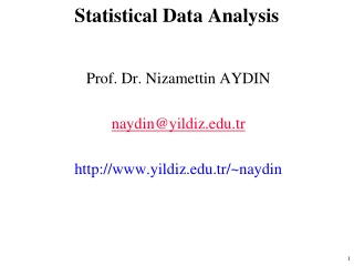 Statistical Data Analysis