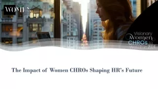 The Impact of Women CHROs Shaping HR’s Future