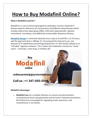 How to Buy Modafinil Online?
