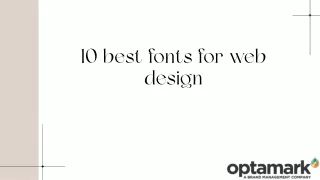 10 best fonts for web design