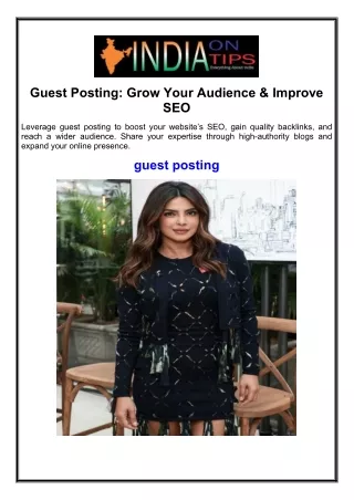 Guest Posting: Grow Your Audience & Improve SEO