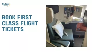 Book First Class Flight Tickets