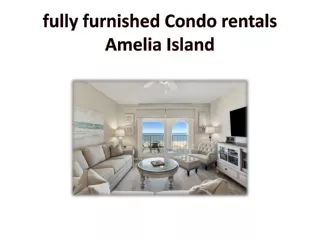 fully furnished Condo rentals Amelia Island