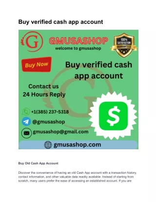 Buy verified cash app account