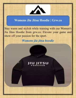 Womens Jiu Jitsu Hoodie   Grw.co