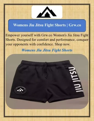 Womens Jiu Jitsu Fight Shorts   Grw.co