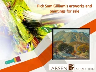 Pick Sam Gilliam's artworks and paintings for sale