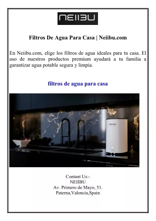 Filtros De Agua Para Casa Neiibu.com