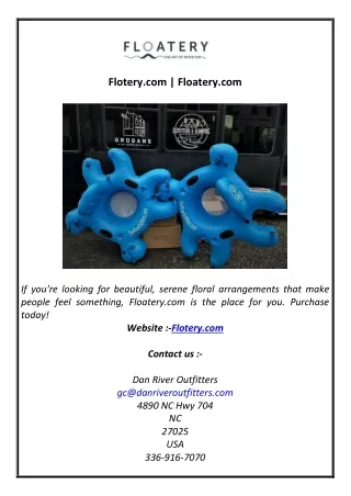 Flotery.com  Floatery.com