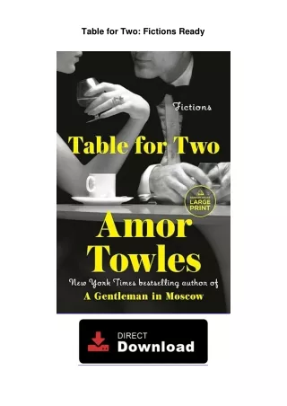 Table for Two: Fictions Ready