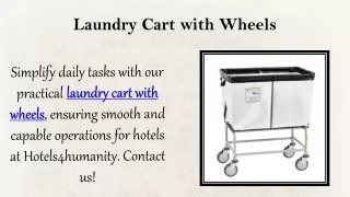 Laundry Cart with Wheels