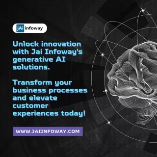 Unlock innovation with Jai Infoway's generative AI solutions.