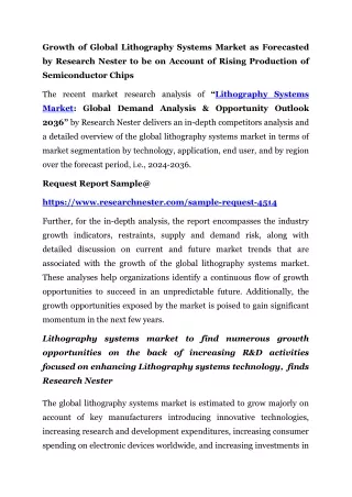 Lithography Systems  Market