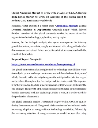 Ammonia Market