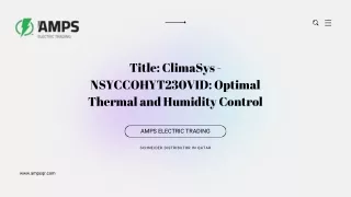 ClimaSys - NSYCCOHYT230VID: Schneider Distributor in Qatar
