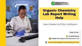Organic Chemistry Lab Report Writing Made Easy!