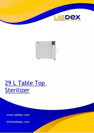 29-Litters Table-top-Sterilizer
